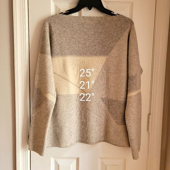 Vince Geometric Wool Sweater S - Picture 5 of 7